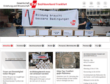 Tablet Screenshot of gew-frankfurt.de